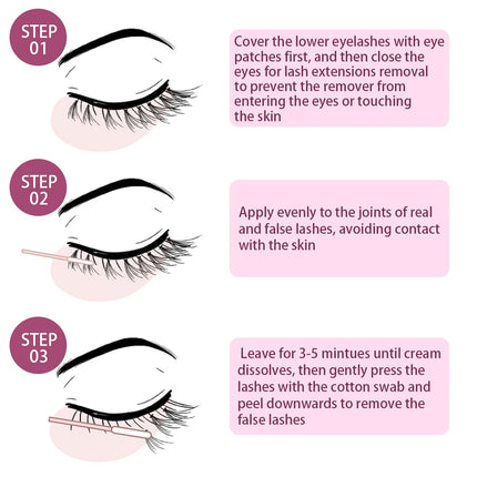 ICONSIGN Eyelash Extension Remover Cream - 1g | 5g | 10g, Salon-exclusive eyelash care product, low irritation
