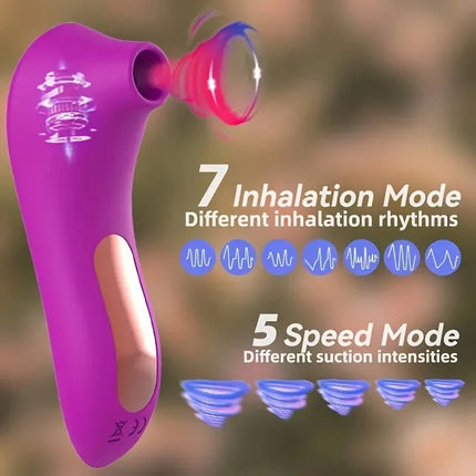 Silicone Powerful Vacuum Sucker Clitoris Sucking Vibrator G Spot Nipple Stimulator Massager Adult Sex Toys for Women