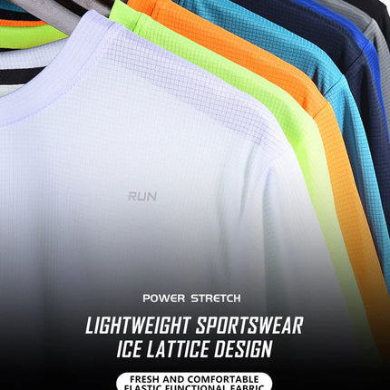 Quick Dry Breathable T-Shirt Sports Tops Training Clothes Long Sleeve T-Shirt Men's Autumn Running Gym Accessories Men Fitness