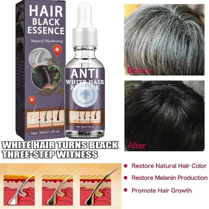 White hair killer, remove gray hair and restore natural hair color in 7 days