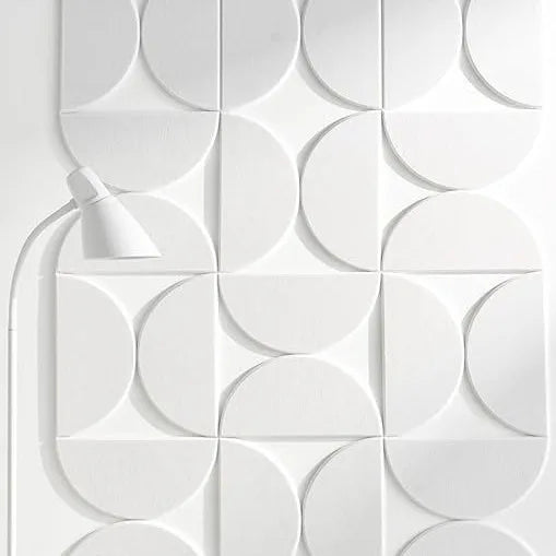 Decorative Bulletin Board Felt Wall Tiles Semi-Circle Self-Adhesive Removable Wall Stickers for DIY Home Office Decoration