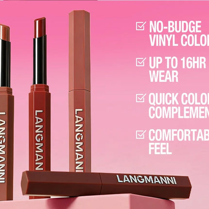 Nude Pink Matte Lipstick 12 Colors Waterproof Long Lasting Lip Sticks Not Fading Sexy Red Velvet Solid Lip Gloss Women Makeup