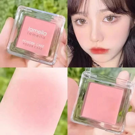 1Pc Face Blusher Matte Natural Cheek Tint Brighten Face Waterproof Face Contouring Cosmetics Blush Powder Soft Female Makeup