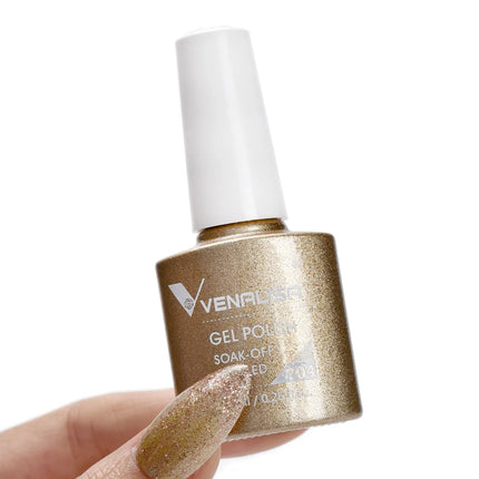 #758 Milky White Venalisa Nail Gel Polish Pearl Color Fall Nails TPO Free Long Wear Diamond Top Soak Off UV LED Gel Nail 7.5ml