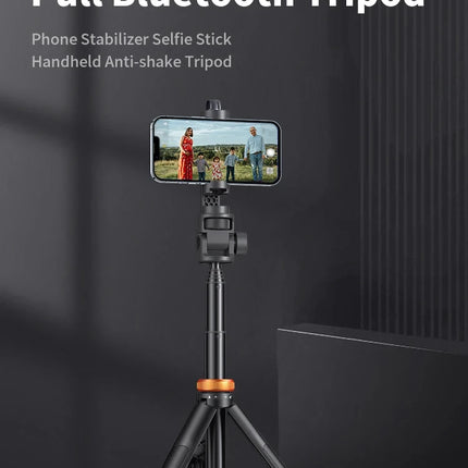 1.49M Wireless Selfie Stick Tripod Stand with Bluetooth Remote Extendable Tripod for iPhone Mobile Phone Tiktok Live Streaming