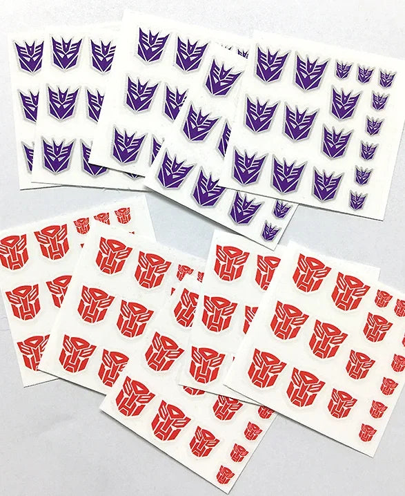Autobots Decepticons G1 Stickers 45+ Symbol Decal for Custom DIY Scene Accessories Decoration Car Sticker