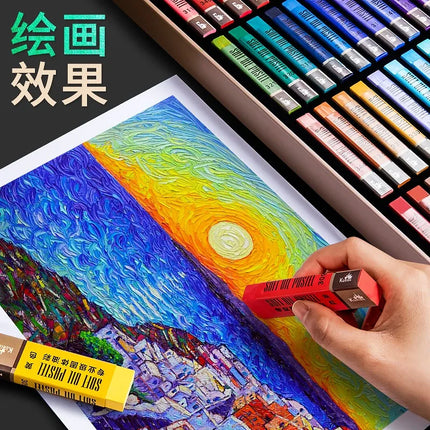 Kuelox Artistic Soft Oil Pastels Mini Professional Solid Oily Water-Soluble Painting Pigment Crayon For Gift Art School Supplies
