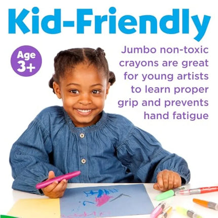 Gel Crayons: Jumbo Drawing Sticks in a Durable Storage Case: Toddler Art Supplies for Coloring, Twistable Crayons for Drawing S
