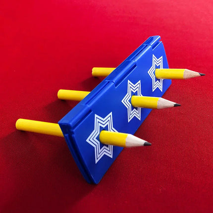 Passing Coins Pencil Pen through Three Holes with Pencil Magical Magical Magic Props magic tricks easy to do Partition board