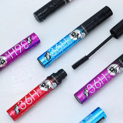 Curly Mascara Eyeliner set Thick Slender Waterproof 4D Fiber Mascara Makeup Tools Sweatproof False Lash Effect Mascara