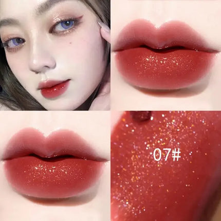 Water Light Lip Gloss Waterproof Lasting Crystal Glossy Lip Glaze Mirror Nude Liquid Lipstick Women Lips Makeup Cosmetics Tools
