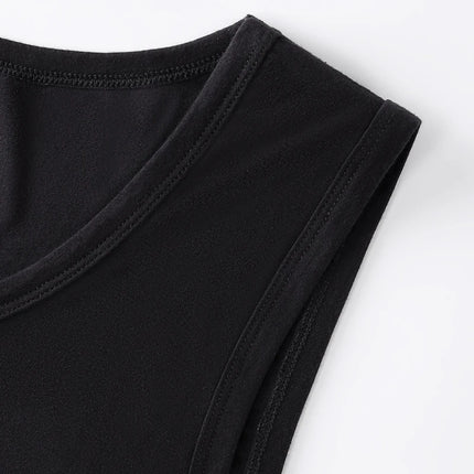 2Pcs/Pack Men's Tank Top Sleeveless Gym T-Shirt Man Vest Solid Color Compression Undershirts Men Tops High-Quality Bamboo Fiber