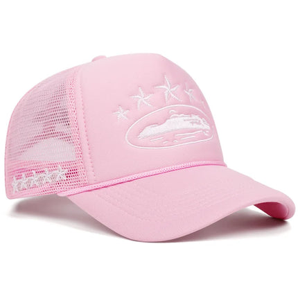 Unisex Print Baseball Cap Hip Hop - Breathable Mesh Snapback Trucker Hat / Casquette Baseball Unisexe Hip Hop - Mesh Respirant