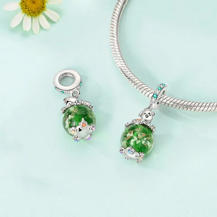 Spring Charms Beads Pendant 925 Sterling Silver Flower Butterfly Dragonfly Mushroom Charms Fit Bracelet Woman Man DIY Jewelry