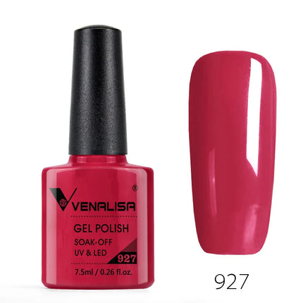 Venalisa Nail Gel Polish Semi Permanent Salon Quality TPO Free Glitter 7.5ml Soak off UV LED Nail Gel Varnish