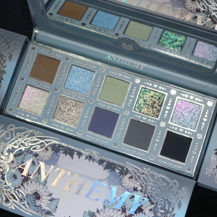 Anthemy 12 Color Eyeshadow Palette Backlight Butterfly Matte Chameleon High Pigmented Shimmer Flash Spotlight Eye shadow