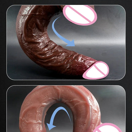 13.3in Super Long Penis Dildo Realistic Soft Dildo With Suction Cup Anal Sex Toys For Men Women Masturbator Huge Phallus