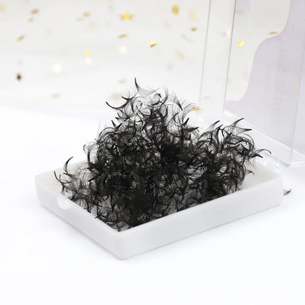AGUUD 500 Fans Loose Fan Lashes Eyelash Extensions 5D 6D 8D 10D Pointy Base Premade Medium Stem Sharp Thin Russian Volume Lashes