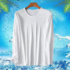 2xl [recommended 65-72.5kg ] / 1 piece long sleeve-mesh [solid color] white