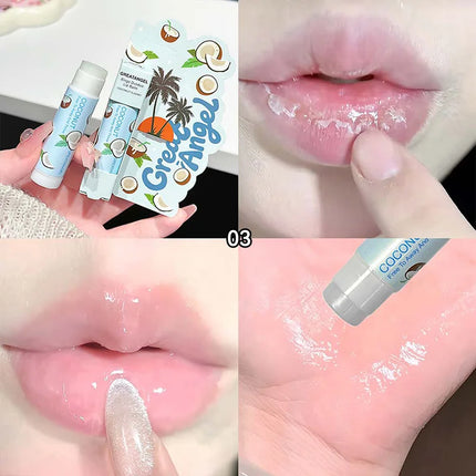 1/3Pc Fruit Lip Balm Moisturizing Clear Lip-Primer Mask Cute Jelly Tinted Lip Stick Lighten Lines Plump Lip Care Makeup