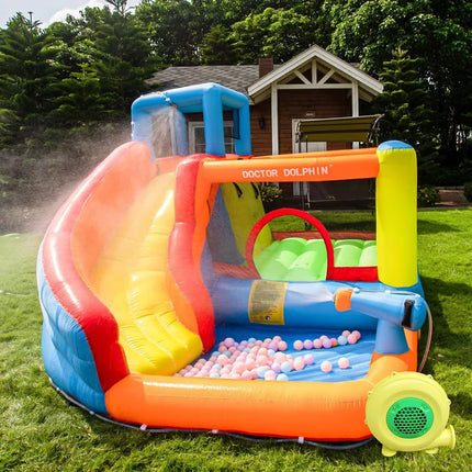 Inflatable Trampline Water Combo Bouncy Castle Jumping House With Blower Inflatable Bouncer Castle Kids Courtyard Games