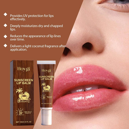 HOYGI Remove Dark Lip Balm Serum Fast Lighten Melanin Lip Mask Exfoliating Fade Lip Lines Dead Skin Nourishing Repair Lip Care