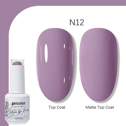 Arte Clavo TPO FREE HEMA FREE Gel Nail Polish UV Multi Use Semi Permanent Soak Off Autumn Winter Nail Art Hybrid Varnish 15ml