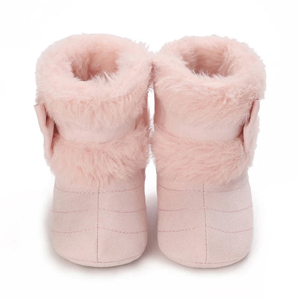 Baby Shoes With Soft Soles For Warmth 0-12 Months Old Baby Cotton Winter Socks and Shoes With Fleece Before Learning To Walk