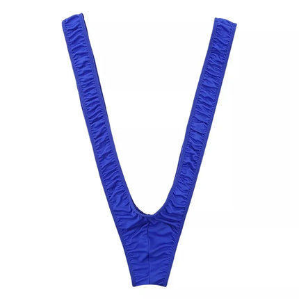 CLEVER-MENMODE Men's Sexy Bodysuit V-shaped Suspender Jumpsuit Erotic Lingerie G String Panties Thong Sissy Fetish Nightwear