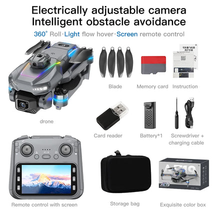 New AE19 Drone 8K HD 5.6" Remote Control Headless Mode Helicopter 360° Flip Quadcopter Toys Mini Drone Fors Kid Toy Gifts