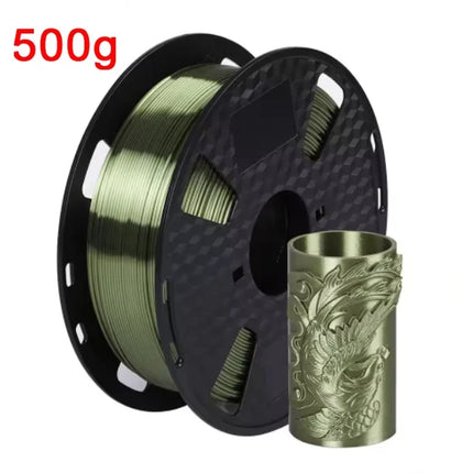 Silk Filament PLA 1.75mm 1kg/500g/250g 3D Printer Filament For Printing Toys Shiny Smooth PLA+ Gold Silver Red Blue High Speed