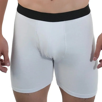 Men's Mid-Long Boxer Shorts Sport Underwear Cotton Underpants Sexy Boxer Shorts Breathable Panties Large Boxers for Men Men's Gifts