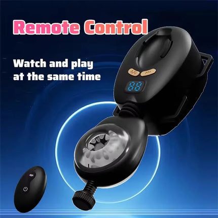 Automatic Swing Male Masturbator Remote Control Thrusting Vibrating Masturbator Cup Stroker Pocket Pussy Adult Sex Toys For Men