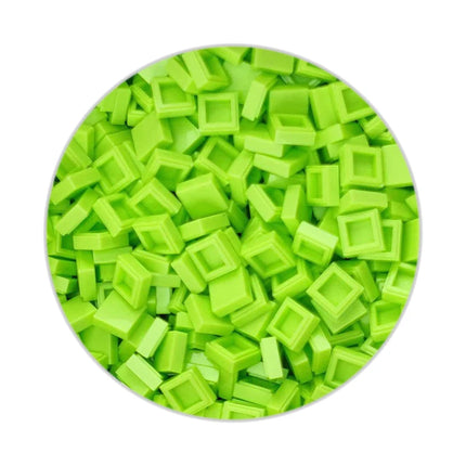 200/330/660pcs MOC Pixel Particles Plate Smooth 1x1 DIY Building Blocks Flat Square Bricks Halloween Christmas Children Toy 3070