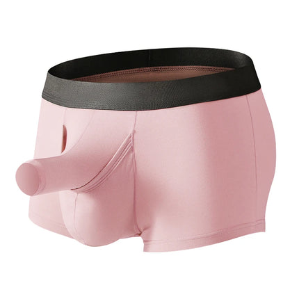 Men Boxers Underwear Man Sexy Long Bulge Pouch Boxershorts Underpants hombre Elephant Cock Panties Bullet Separation