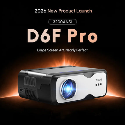 4K Projector 3200ANSI Netflix Certified Native 1080P Android 14 Auto Focus Auto Keystone WiFi6 BT5.4 Outdoor Home Theater HDR10