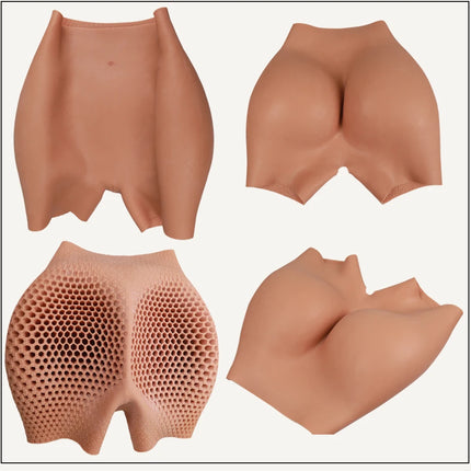 Silicone Buttock Thick Hips Panties Fake Butt Silicone Buttock Cospaly Drag queen Crossdressing Honeycomb