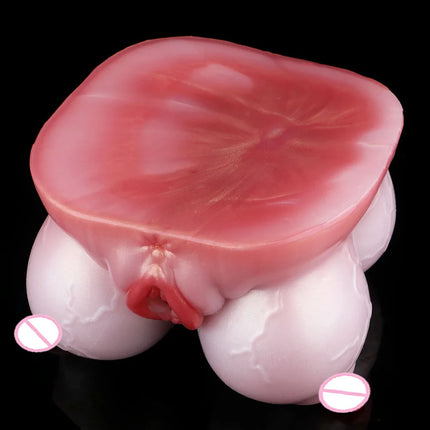 GEEBA Fantasy Breast Design Pocket Pussy Stroker For Men18+ Single Channel Silicone Male Masturbator Realistic Adult Sex Toys