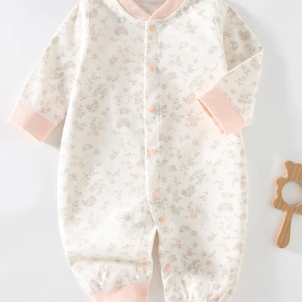 Autumn Baby Clothes Newbron Spring 100 Cotton Underwear Newborn Onesie Romper Long Sleeve Loungewear Outfit Bodysuit & One Piece