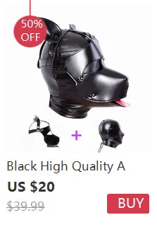 Slave Roleplay Erotic Costumes of Leather Pig Head Hood Mask for Men Gay Bdsm Bondage Pet Play Headgear Sex Toy Exotic Accessory