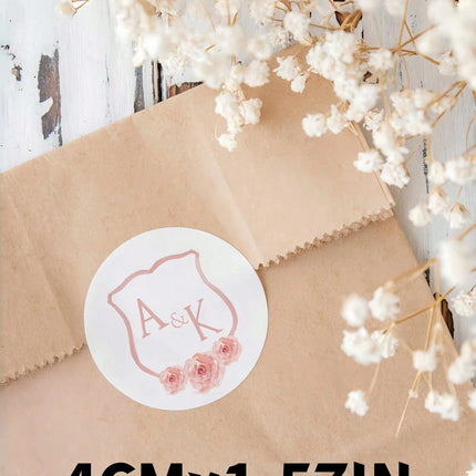 3-8CM Customized Round Stickers –50-1000PCs  Personalized Logo/Text/Image, Thank You Labels for Weddings, Biz, Gifts
