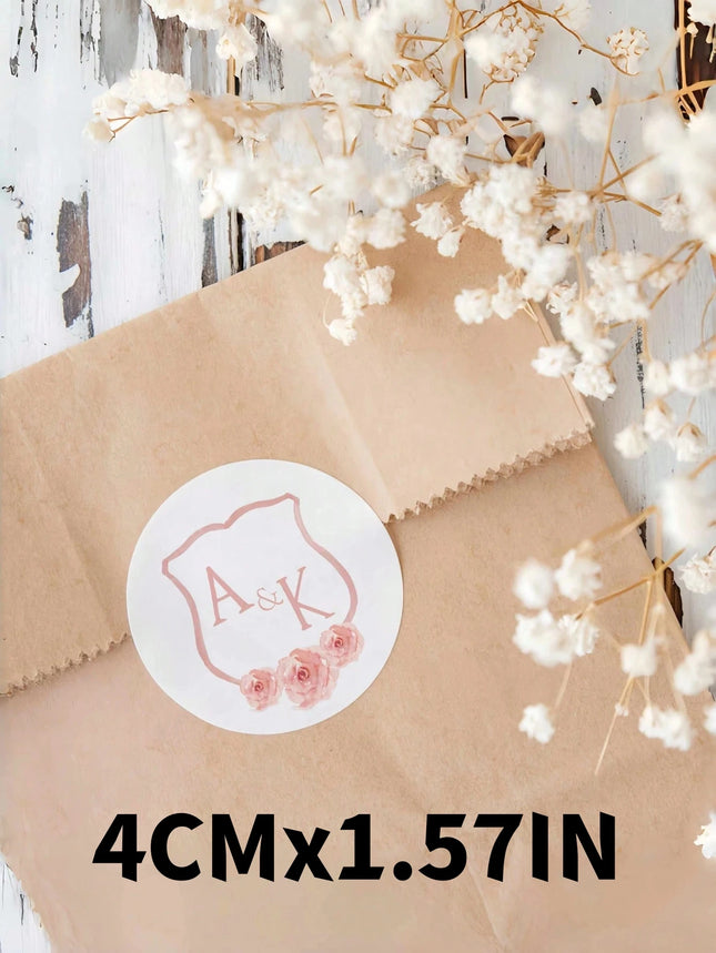 3-8CM Customized Round Stickers – 50-1000PCs Personalized Logo/Text/Image, Thank You Labels for Weddings, Business, Gifts