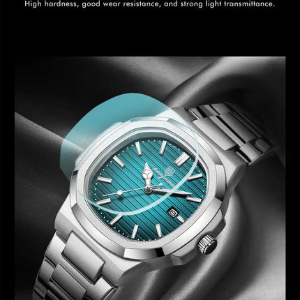 2025 New For Men Fashion Brand Male Watch Waterproof Luminous Stainless Steel Watches  Date Week Casual Quartz Men's Clock Reloj