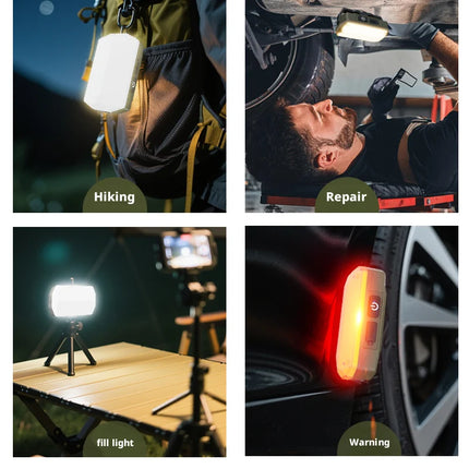 Portable Outdoor Camping Lantern Super Long 4000mAh Battery Rechargeable Emergency Light Strong Magnet Work Light for Repair
