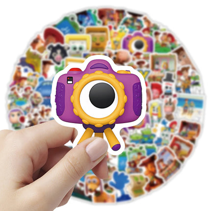 100PCS Disney Toy Story 5 Cartoon Graffiti Stickers Cute Woody Buzz DIY Guitar Phone Laptop Suitcase Water Cup Skateboard Decals