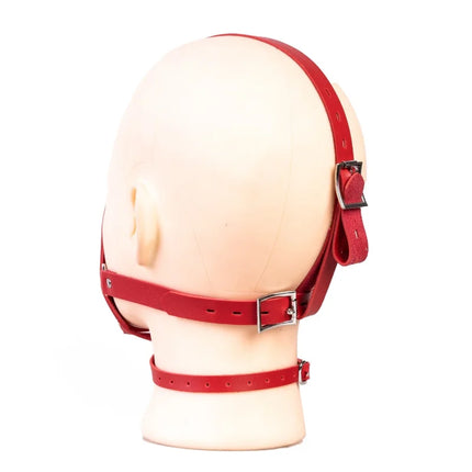 Adult Harness Mask Gags Ball Sex Toy Set with 42mm Silicone Open Mouth Ball Gag for Couple BDSM Restraint Silent Erotic Games