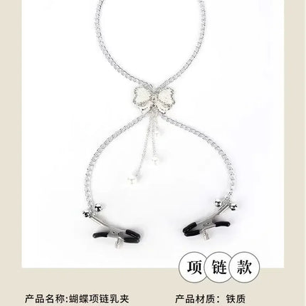 Sexy flirt Nipple Clamps Labia Slave Adult Game Breast Nipple Clamps With Chain Clips Bdsm Fetish Erotic Toys Sex Tool For women