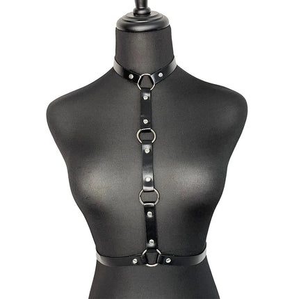 Women Sexy PU Leather Fashion Harness Gothic Bdsm Bondage Waist Belt Street Style Erotic Bar Party or Couple's Date Accessories