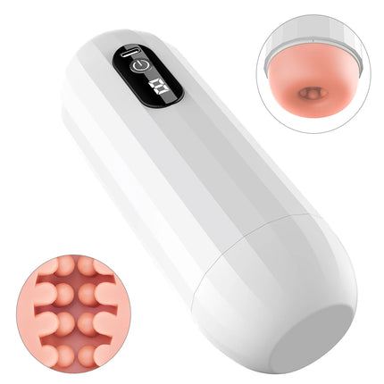 Automatic Male Masturbators  Vibrating Machine Masturbation Cup Penis Stimulation Pocket Pussy Adult Sex Toys for Men