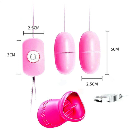 Female Vibrator Nipple G Spot Massage Vibration Tongue Clitoral Stimulator Vibrating Egg Sex Toys For Women Adult Supplies
